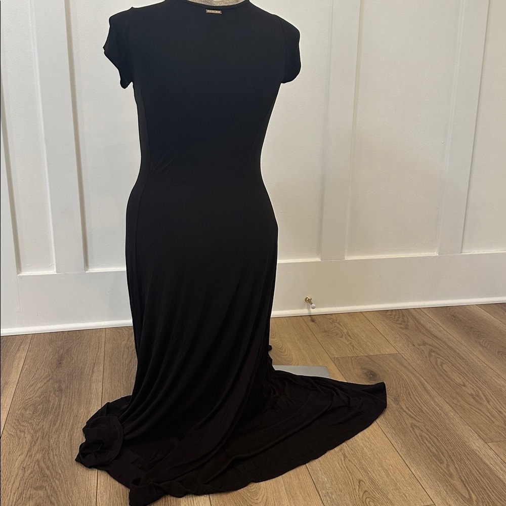 MICHAEL Michael Kors Scoop Neck Black Maxi Dress Size M - Picture 3 of 3
